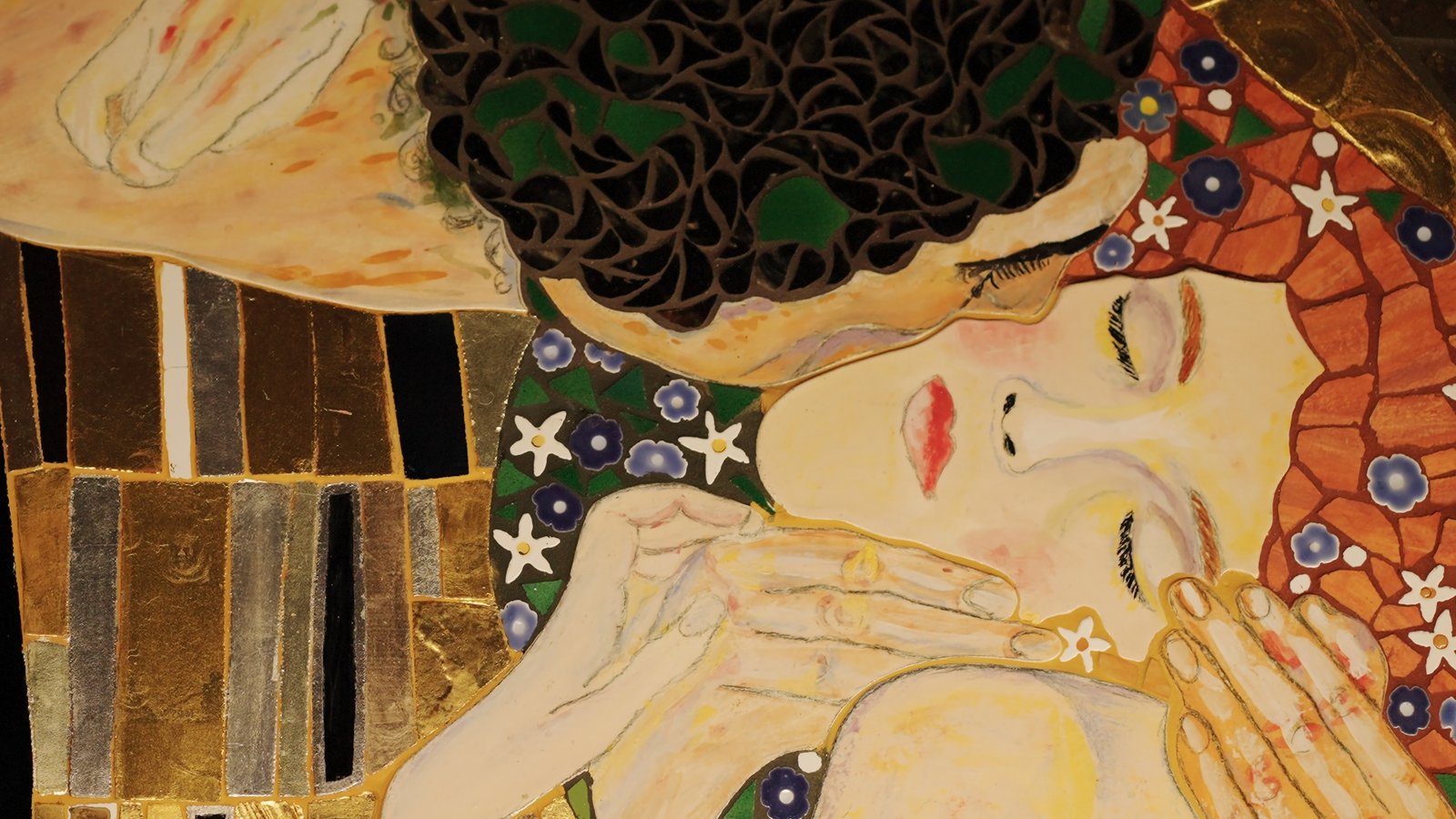 The lovers’ faces